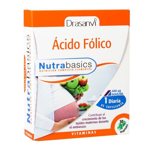 Ácido Fólico 400 µg 30 Cápsulas Drasanvi