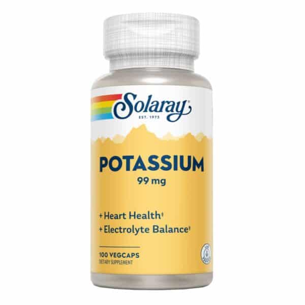 Potasio Citrato 99 mg 60 Cápsulas Solaray