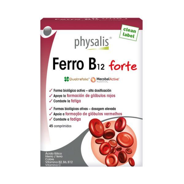 Ferro B12 Forte Physalis 45 Comprimidos