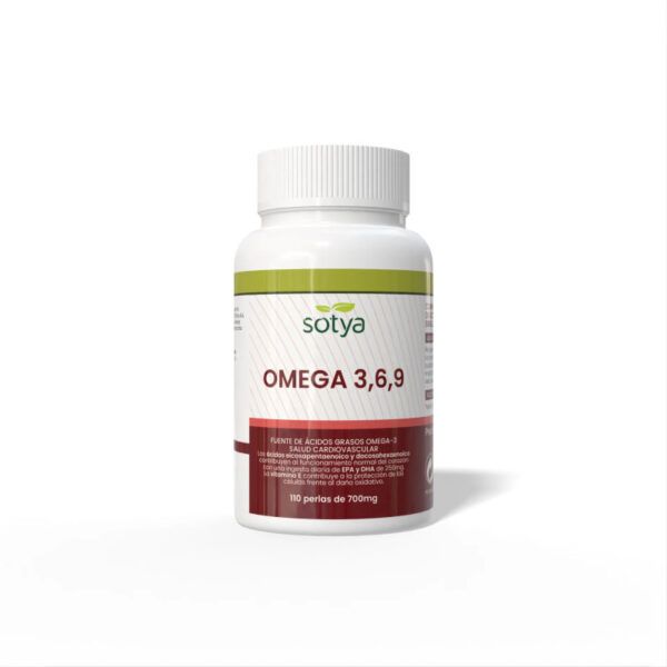 Omega 3, 6 y 9 700 mg 110 Perlas Sotya