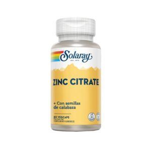 Citrato de Zinc + Semillas de Calabaza 60 Capulas Solaray