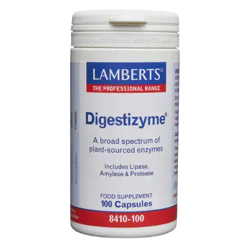 Digestizyme Lamberts enzimas digestivas 100 cápsulas