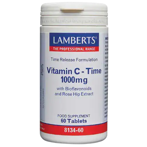 Vit-C-1000mg.-Liberacion-Sostenida-de-60-Capsulas.webp Vitamina C Lamberts 1000 mg Liberación Sostenida 60 tabletas