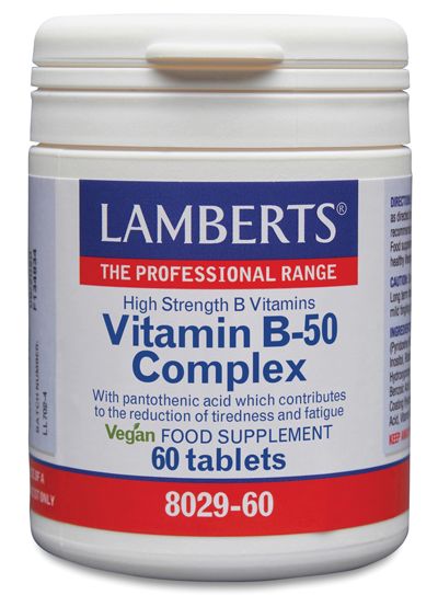 Complejo de Vitaminas B-50 Lamberts 60 tabletas