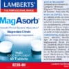 MagAsorb Citrato de Magnesio Lamberts 150 mg 60 tabletas