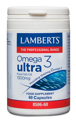 Omega 3 Ultra Aceite de Pescado Puro Lamberts 1300 mg 60 cápsulas