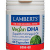 DHA Vegano 250 mg Omega 3 de Algas Lamberts 60 cápsulas DHA Vegano 250 mg Omega 3 de Algas Lamberts 60 cápsulas