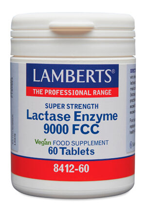 Lactasa 9000 FCC Lamberts enzima digestiva 60 tabletas Lactasa 9000 FCC Lamberts enzima digestiva 60 tabletas