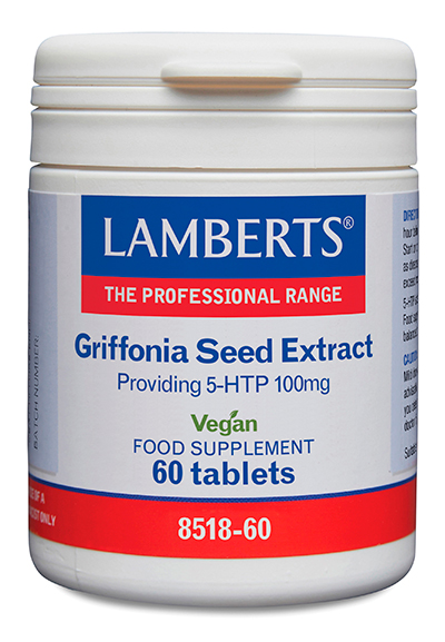5-HTP Lamberts 100 mg con extracto de Griffonia 60 tabletas