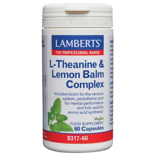 L-Teanina Lamberts 200 mg con bálsamo de limón