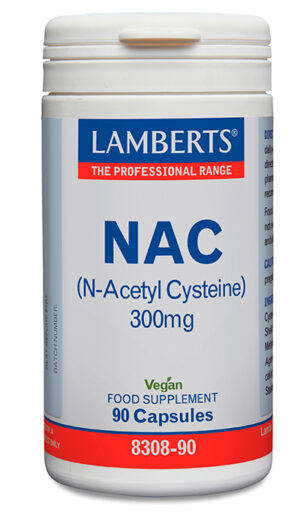 NAC Lamberts N-Acetil Cisteína 300 mg 90 comprimidos