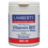 Vitamina B12 Lamberts 1000 mcg Metilcobalamina 60 tabletas