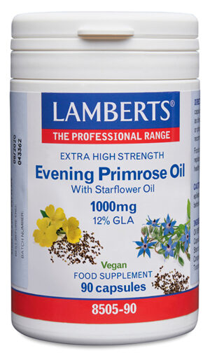 Aceite de prímula con borraja Lamberts 1000 mg