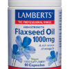 Aceite de Semillas de Lino 1000 mg rico en Omega 3 Lamberts