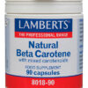 Betacaroteno natural Lamberts 15 mg vitamina A