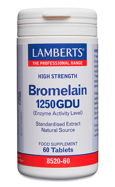 Bromelina Lamberts 1250 GDU 60 tabletas Bromelina Lamberts 1250 GDU 60 tabletas