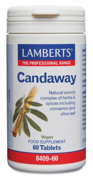 Candaway Lamberts extractos de plantas y especias 60 tabletas