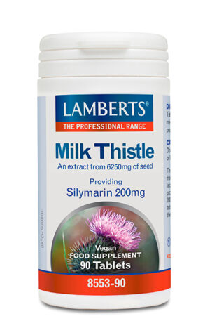 Cardo Mariano Lamberts 6250 mg con 200 mg de silimarina 90 tabletas