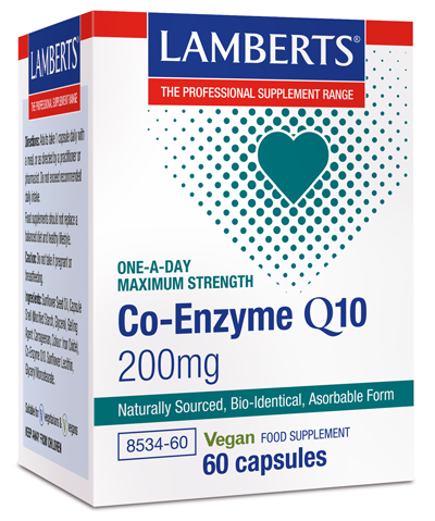 Co-Enzima Q10 Lamberts 200 mg 60 cápsulas