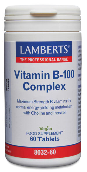 Complejo Vitaminas B-100 Lamberts 60 tabletas