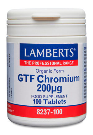 Cromo GTF Lamberts 200 mcg como picolinato 100 tabletas
