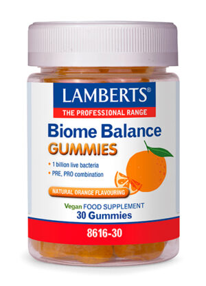 Biome Balance Lamberts 30 gominolas sabor naranja Biome Balance Lamberts 30 gominolas sabor naranja