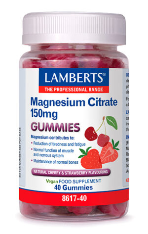 Magnesio citrato Lamberts 150 mg en 40 gominolas