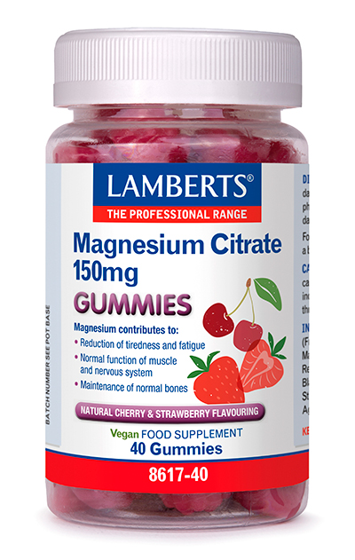Magnesio citrato Lamberts 150 mg en 40 gominolas
