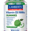 Vitamina D3 1000 UI Lamberts en gominolas sabor manzana Vitamina D3 1000 UI Lamberts en gominolas sabor manzana