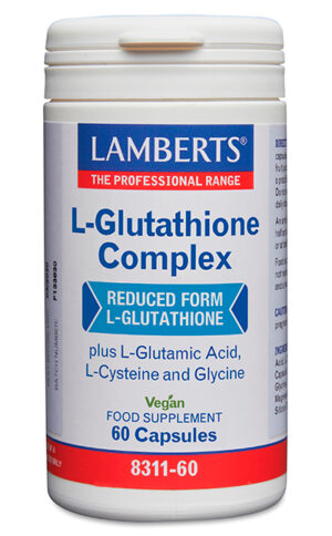 L-Glutationa Complex Lamberts con aminoácidos libres 60 cápsulas