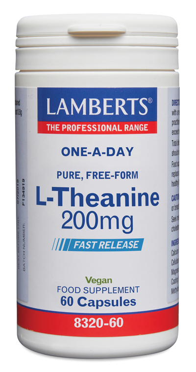 L-Teanina Lamberts 200 mg en forma libre 60 cápsulas L-Teanina Lamberts 200 mg en forma libre 60 cápsulas