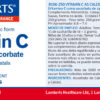 Ascorbato de calcio Lamberts vitamina C no ácida detalle de la etiqueta Ascorbato de calcio Lamberts vitamina C no ácida detalle de la etiqueta