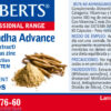 Ashwagandha Advance Lamberts 60 cápsulas detalle de la etiqueta Ashwagandha Advance Lamberts 60 cápsulas detalle de la etiqueta