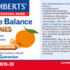 Biome Balance Lamberts 30 gominolas sabor naranja detalle de la etiqueta Biome Balance Lamberts 30 gominolas sabor naranja detalle de la etiqueta