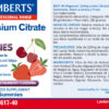 Magnesio citrato Lamberts 150 mg en 40 gominolas detalle de la etiqueta