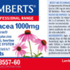 Equinácea Lamberts 1000 mg con vitamina C y zinc detalle de la etiqueta