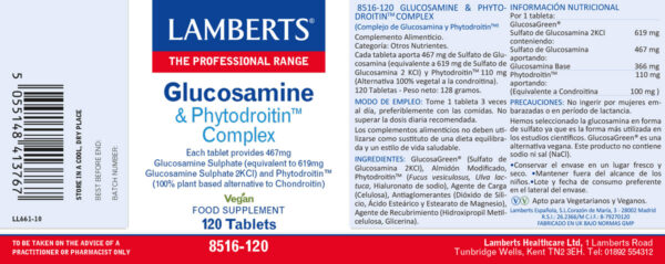 Complejo de glucosamina y Phytodroitin Lamberts Complejo de glucosamina y Phytodroitin Lamberts