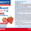 Multi-Guard for Kids Lamberts en 60 gominolas detalle de la etiqueta Multi-Guard for Kids Lamberts en 60 gominolas detalle de la etiqueta