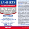 Multi-Guard Metil Sin Calcio Lamberts 60 tabletas detalle de la etiqueta Multi-Guard Metil Sin Calcio Lamberts 60 tabletas detalle de la etiqueta