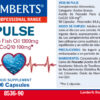 Lamberts PULSE® con Omega 3 y Coenzima Q10 90 cápsulas detalle de la etiqueta Lamberts PULSE® con Omega 3 y Coenzima Q10 90 cápsulas detalle de la etiqueta