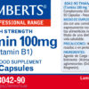 Tiamina Lamberts vitamina B1 100 mg detalle de la etiqueta