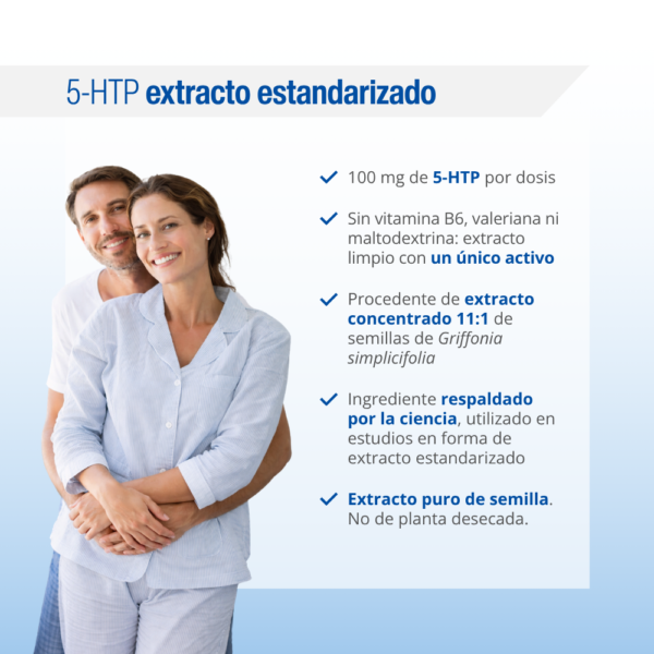 5-HTP Lamberts 100 mg con extracto de Griffonia 60 tabletas detalle 4