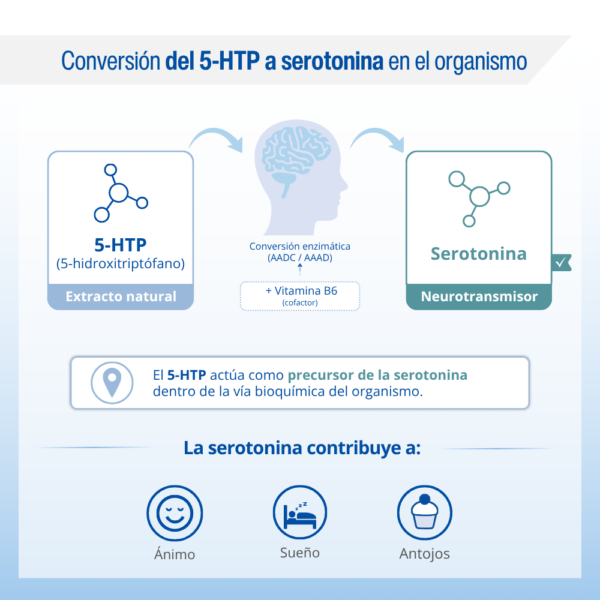 5-HTP Lamberts 100 mg con extracto de Griffonia 60 tabletas detalle 5