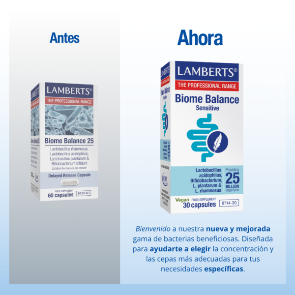 Biome Balance Sensitive Lamberts 30 cápsulas detalle 3