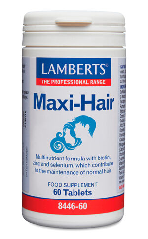 Maxi-Hair Lamberts con Biotina, Selenio y Zinc 60 tabletas