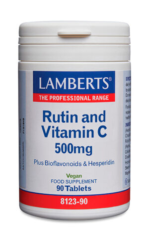 Rutina y Vitamina C Lamberts 500 mg con bioflavonoides Rutina y Vitamina C Lamberts 500 mg con bioflavonoides