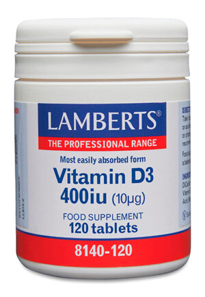 Vitamina D3 400 UI Lamberts 10 mcg Vitamina D3 400 UI Lamberts 10 mcg