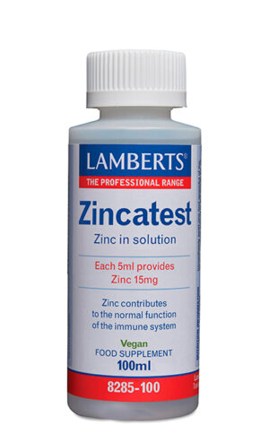 Zincatest Lamberts zinc líquido como sulfato 100 ml