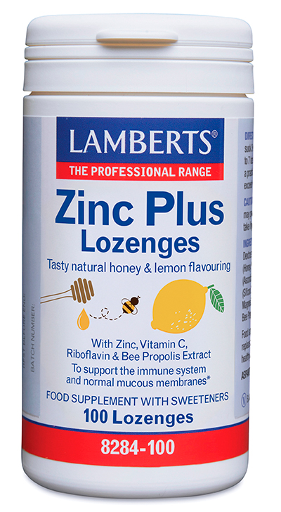 Zinc Plus Lamberts masticable con vitamina C y propóleo Zinc Plus Lamberts masticable con vitamina C y propóleo