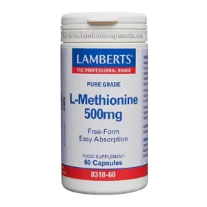 L-Metionina Lamberts 500 mg 60 cápsulas